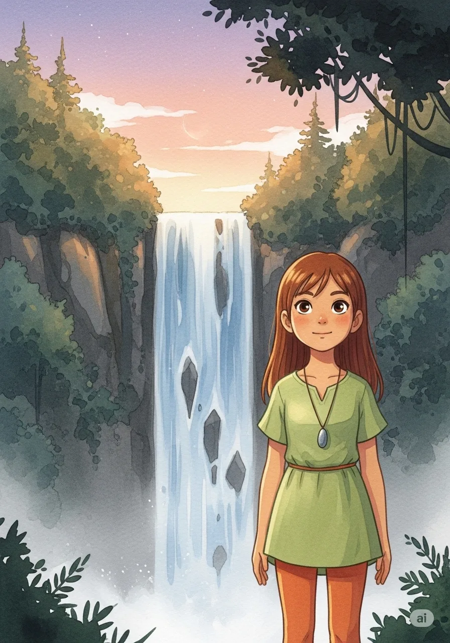 Página del libro de cuento con una imagen