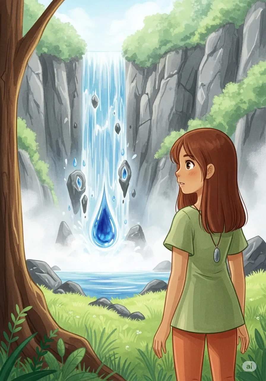 Página del libro de cuento con una imagen