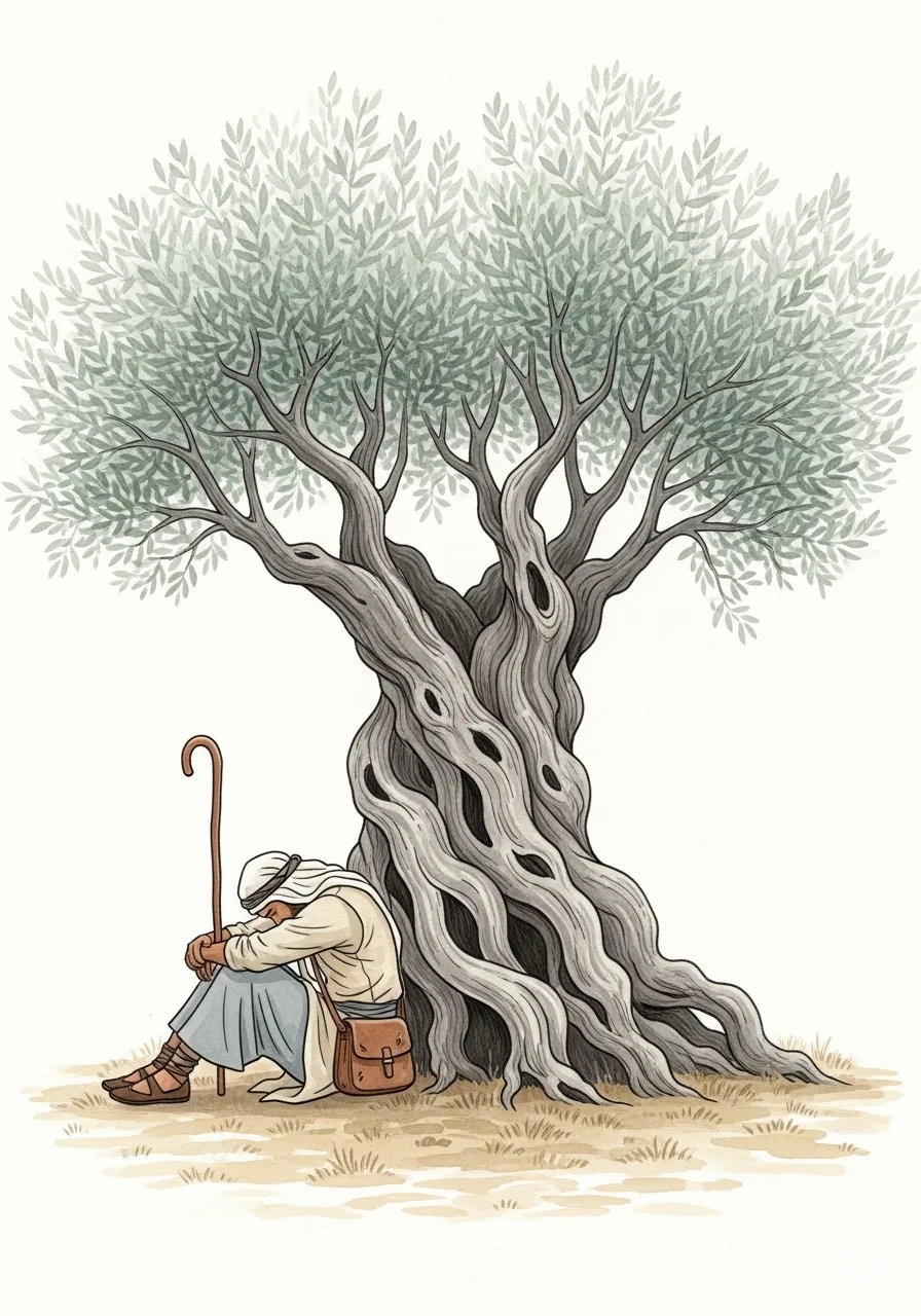 Página del libro de cuento con una imagen