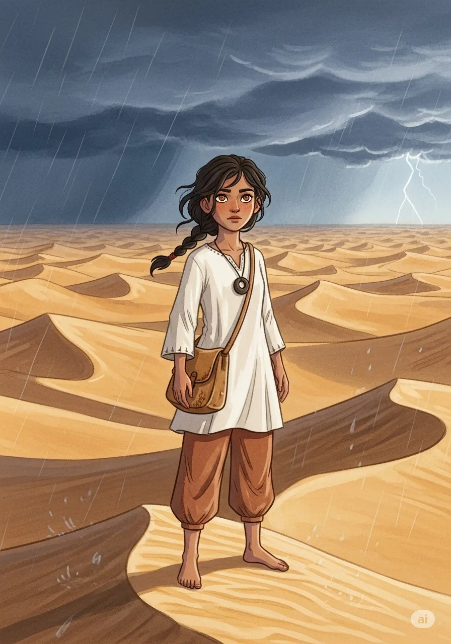 Página del libro de cuento con una imagen