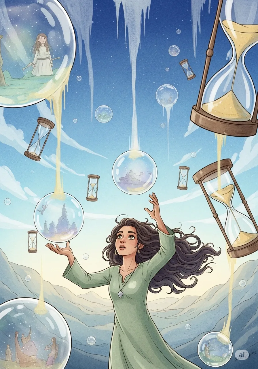 Página del libro de cuento con una imagen