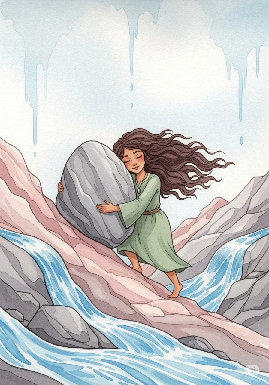 Página del libro de cuento con una imagen