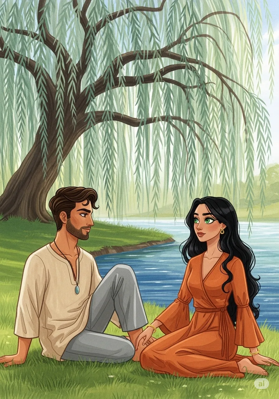 Página del libro de cuento con una imagen