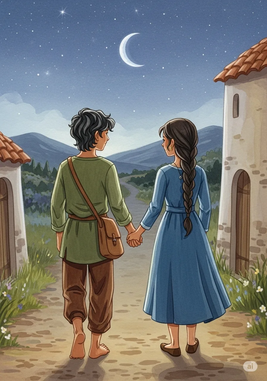 Página del libro de cuento con una imagen