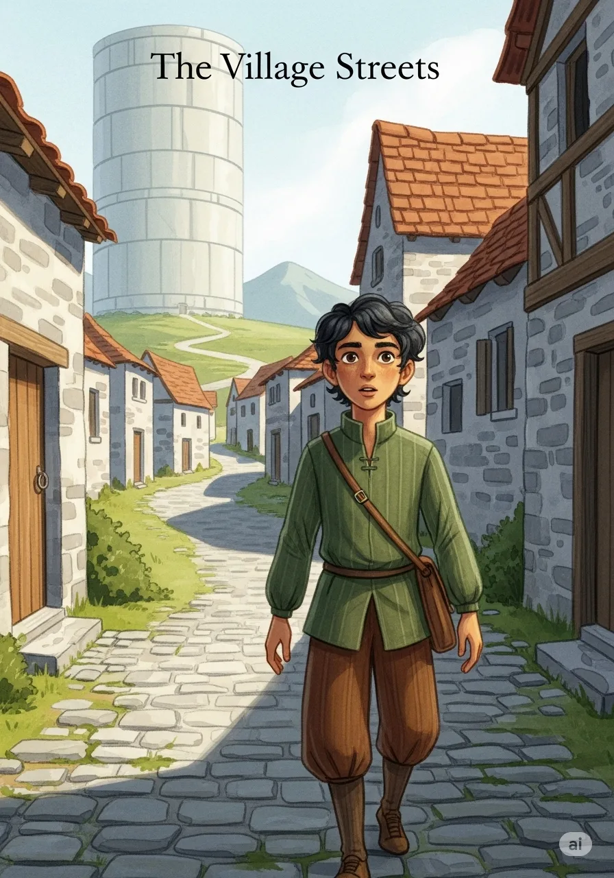 Página del libro de cuento con una imagen
