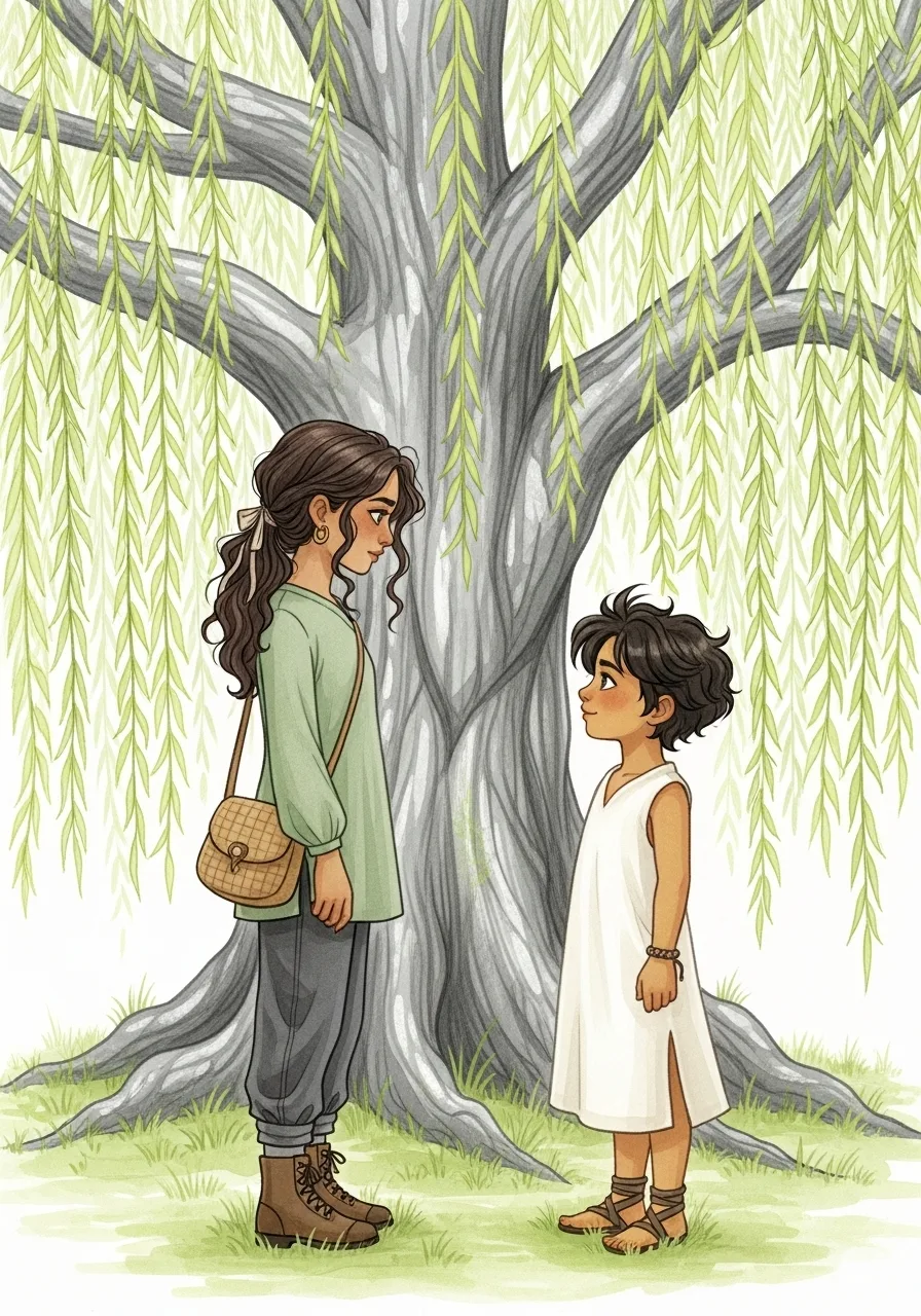 Página del libro de cuento con una imagen