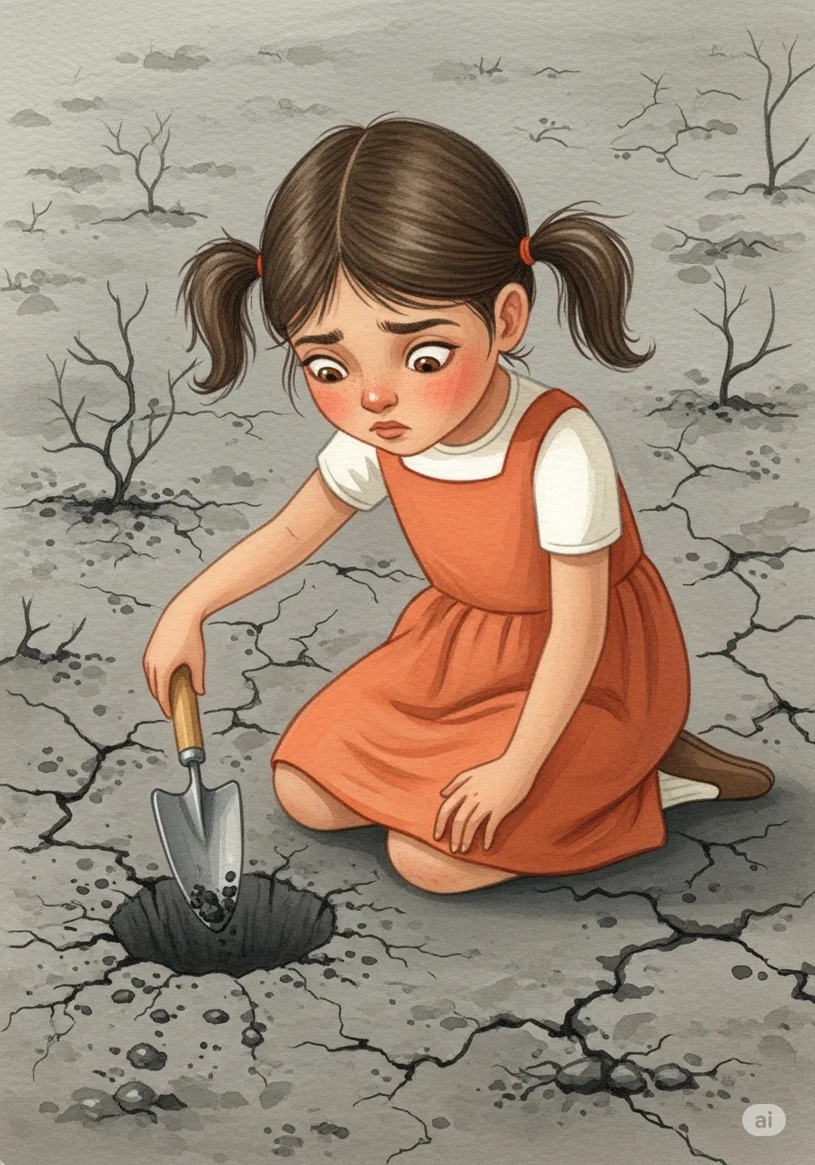 Página del libro de cuento con una imagen