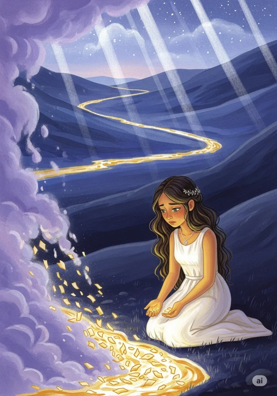 Página del libro de cuento con una imagen