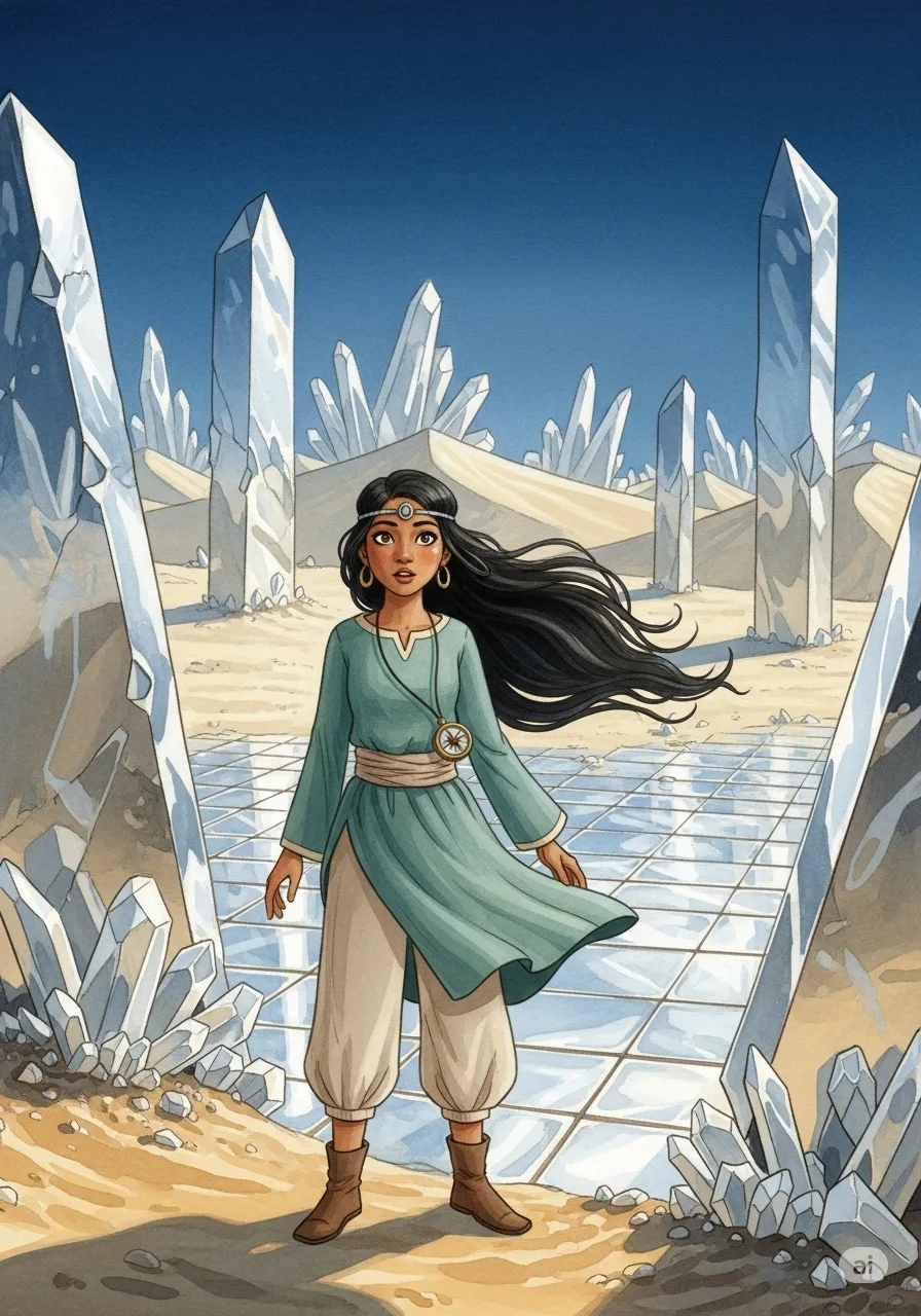 Página del libro de cuento con una imagen