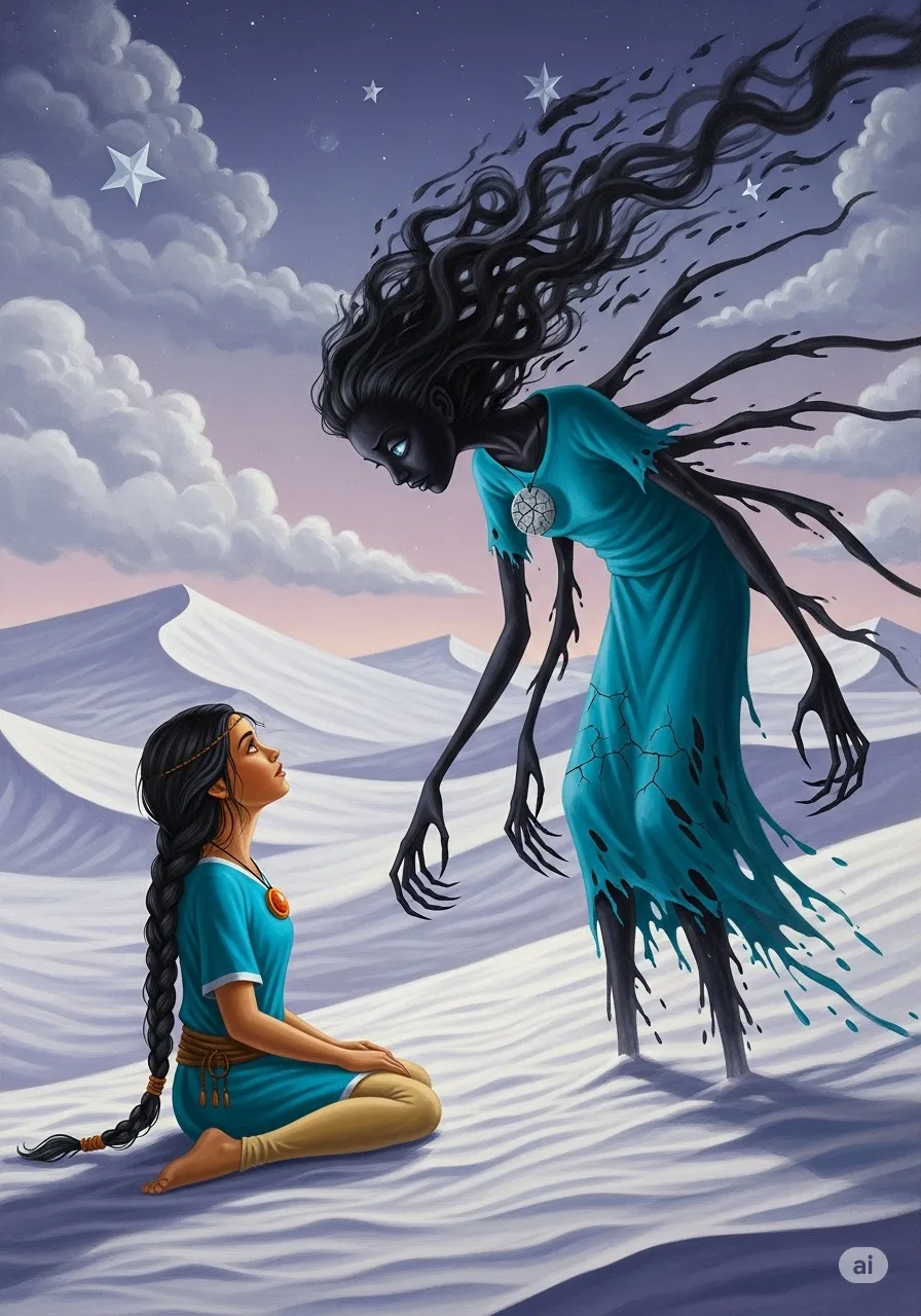 Página del libro de cuento con una imagen
