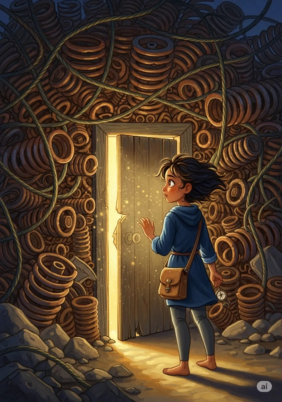 Página del libro de cuento con una imagen