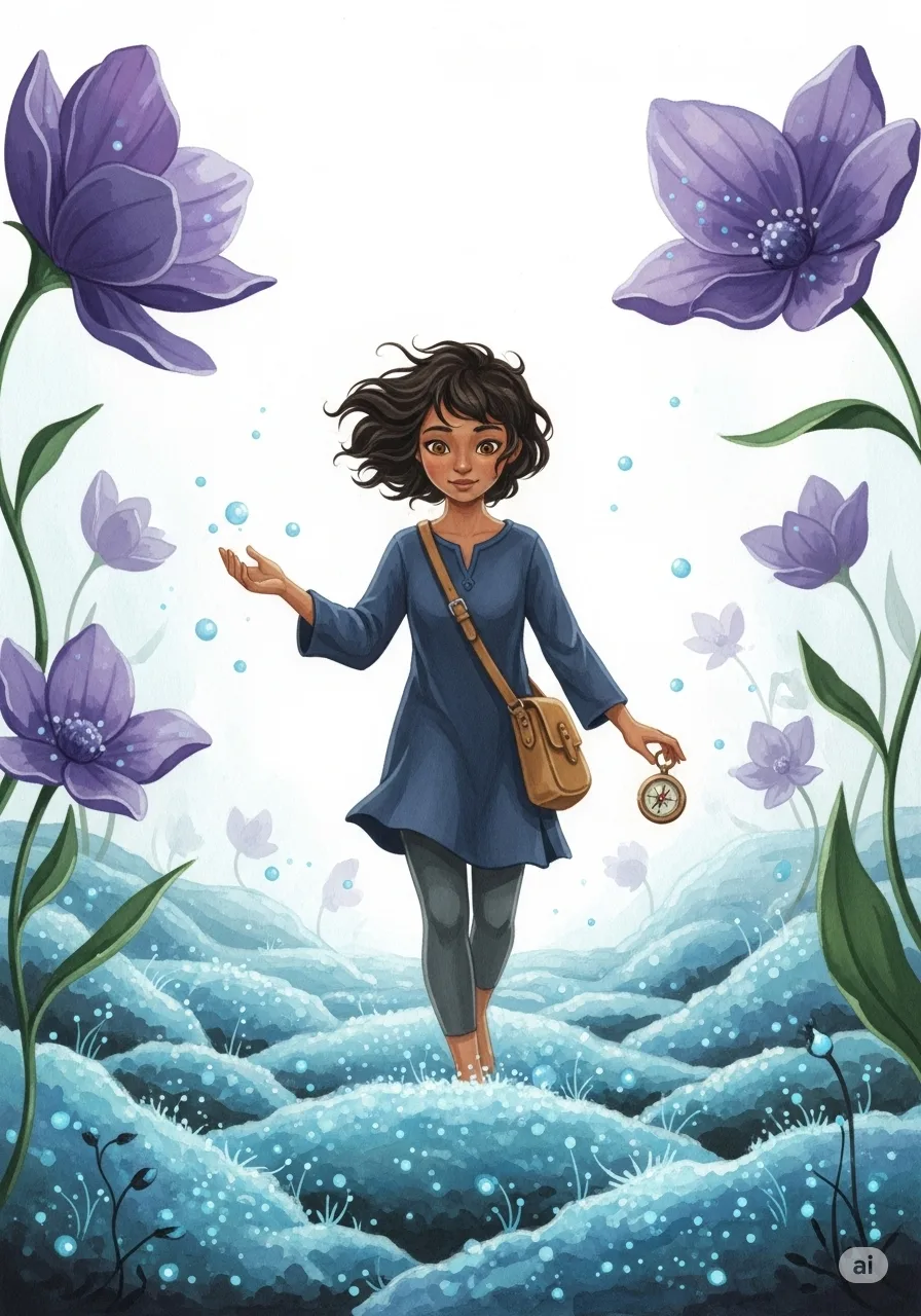 Página del libro de cuento con una imagen